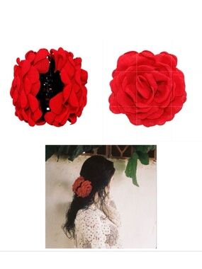 Beautiful Boho Camilla Hair Clip in Sangria New in Box